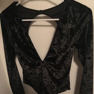 Victoria’s Secret velvet body suit